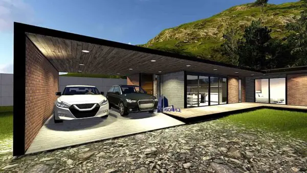 Planos de Construcción Casa Tipo L